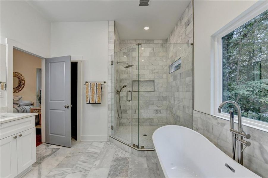 Furnished interior view inside a new home in , Atlanta (Image 6).