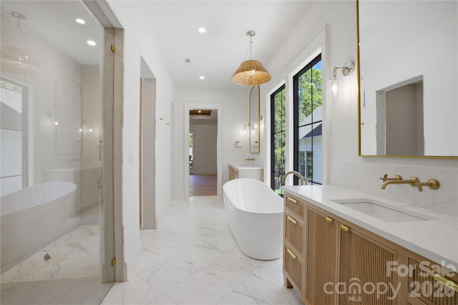 Furnished interior view inside a new home in , Charlotte (Image 8).