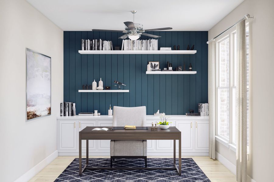 Furnished interior view inside a new home in Harvest Green, Richmond (Image 5).