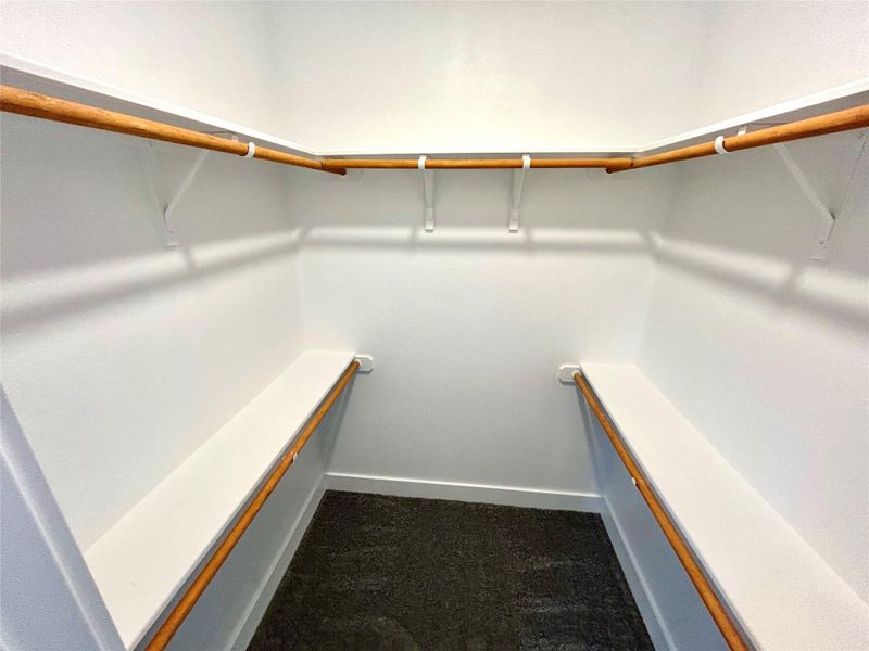 Small bedroom walk-in closet