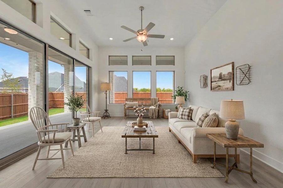 Furnished interior view inside a new home in Mustang Lakes, Celina (Image 8).