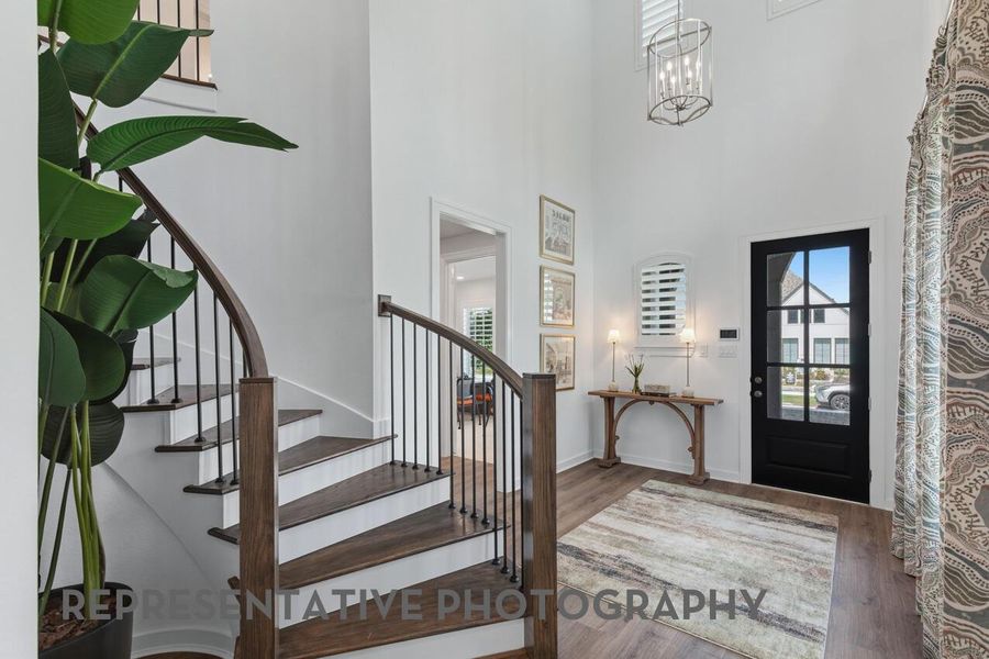 Furnished interior view inside a new home in Bridgeland, Cypress (Image 5).