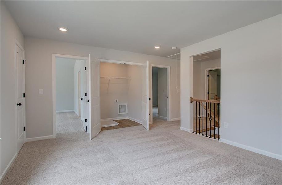 Spacious, unfurnished interior of a new home in Grandview at Millers Mill, Stockbridge (Image 25). Spacious, unfurnished interior of a new home in Grandview at Millers Mill, Stockbridge (Image 25).
