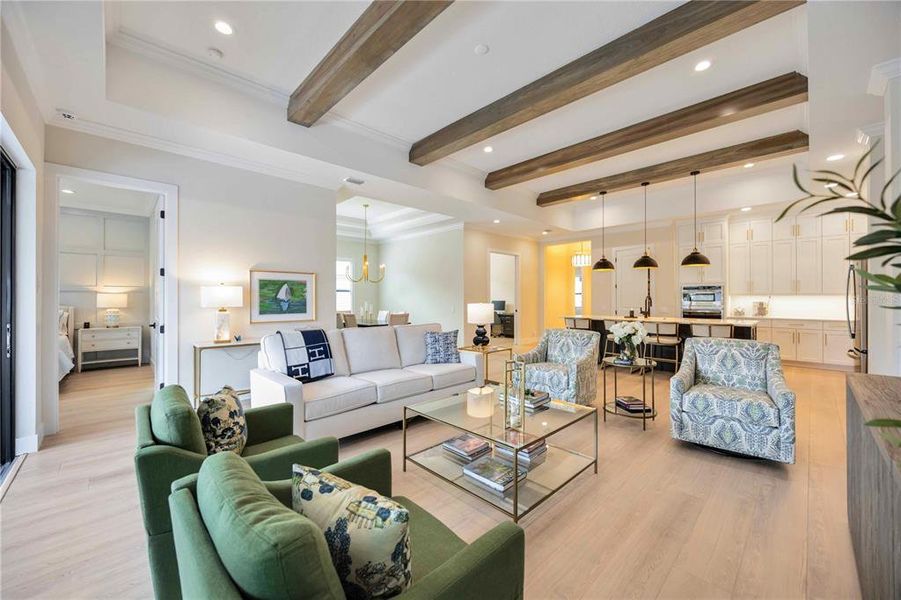 Furnished interior view inside a new home in Gran Place, Venice (Image 6).