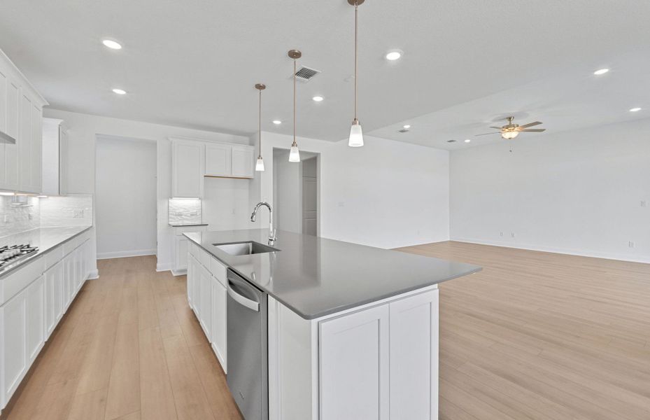 Furnished interior view inside a new home in Bluffview Reserve, Leander (Image 15).
