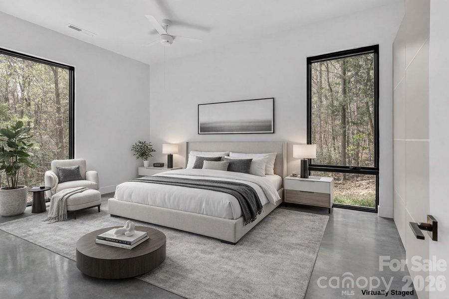 Furnished interior view inside a new home in , Clover (Image 9).