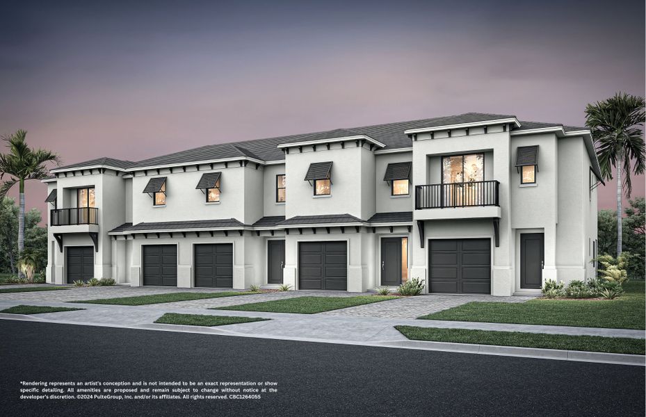 Representative exterior photo of a completed home built from the Mangrove by Pulte Homes in Coral Edge, Margate, FL (Image 21).