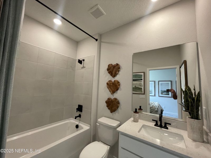 Furnished interior view inside a new home in The Cypress Series at Reserve East, Flagler Beach (Image 18). Furnished interior view inside a new home in The Cypress Series at Reserve East, Flagler Beach (Image 18).