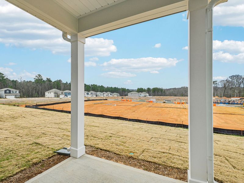 Exterior details and patio area of a home in Oak Manor - Classic Series, Garner (Image 2). Exterior details and patio area of a home in Oak Manor - Classic Series, Garner (Image 2).