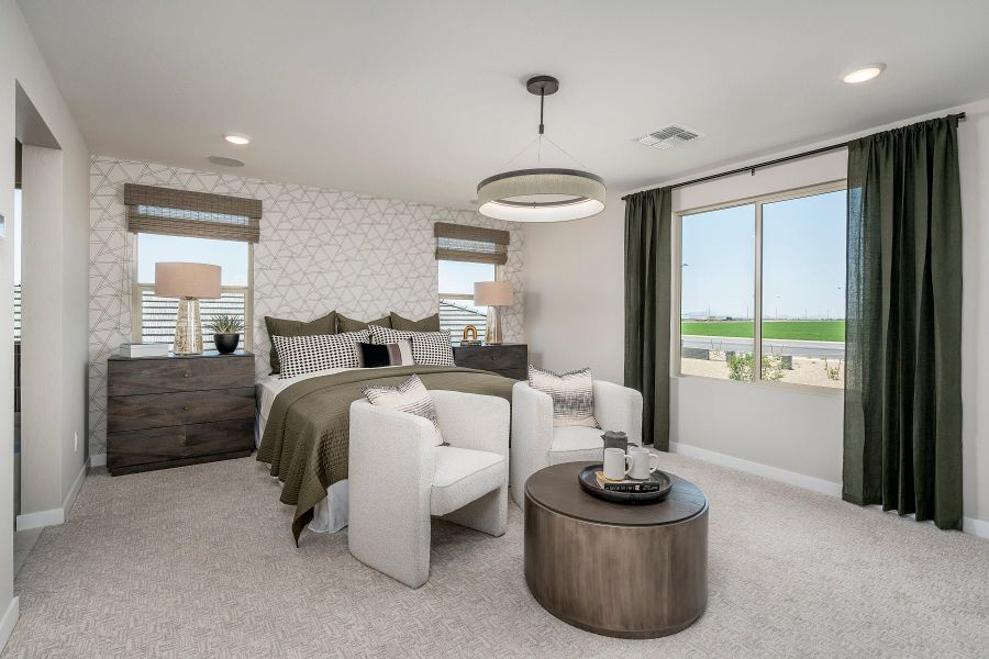 Representative furnished interior of a home built from the Grand by Risewell Homes in Bentridge, Buckeye (Image 10).
