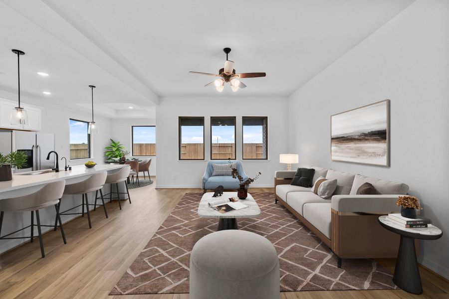 Furnished interior view inside a new home in Ashland, Angleton (Image 6).