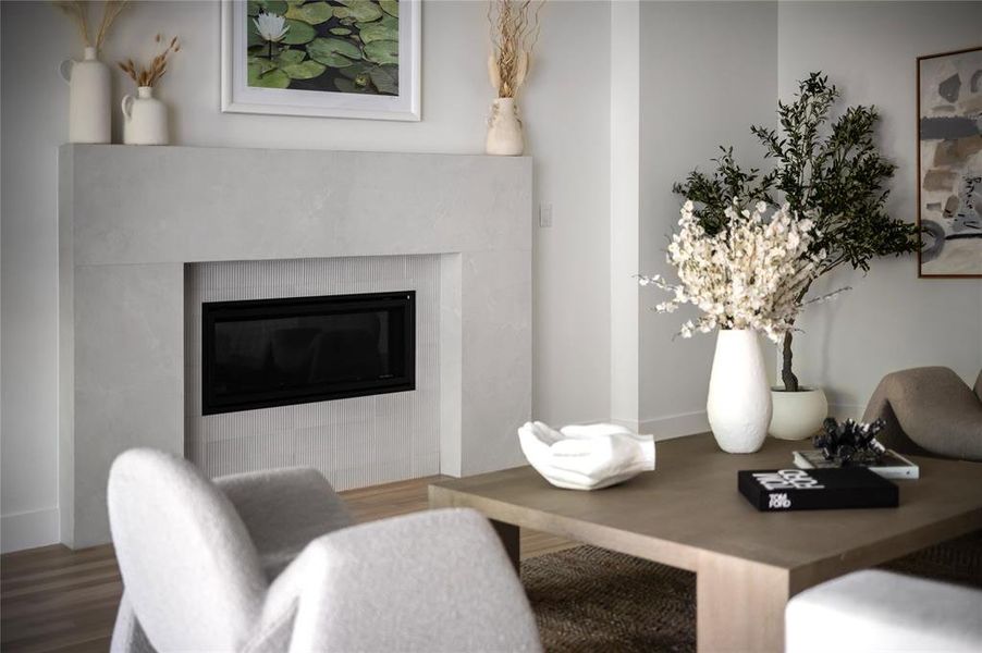 Furnished interior view inside a new home in , Dallas (Image 27).