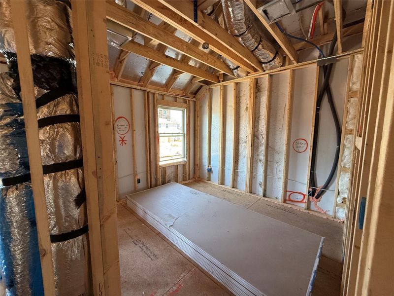 In-progress construction of a new home in The Cottages at La Cima, San Marcos, TX (Image 27).