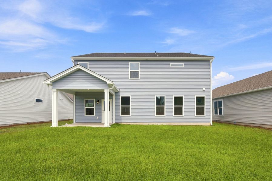 Exterior details and patio area of a home in The Groves of Berkeley, Moncks Corner (Image 19). Exterior details and patio area of a home in The Groves of Berkeley, Moncks Corner (Image 19).