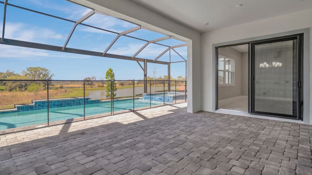 Representative furnished interior of a home built from the Canary by DRB Homes in River Preserve Estates, Parrish (Image 12).