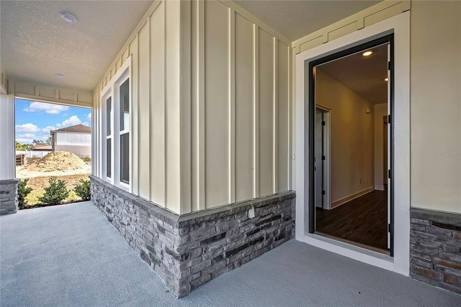 Exterior details and patio area of a home in , Brooksville (Image 32).