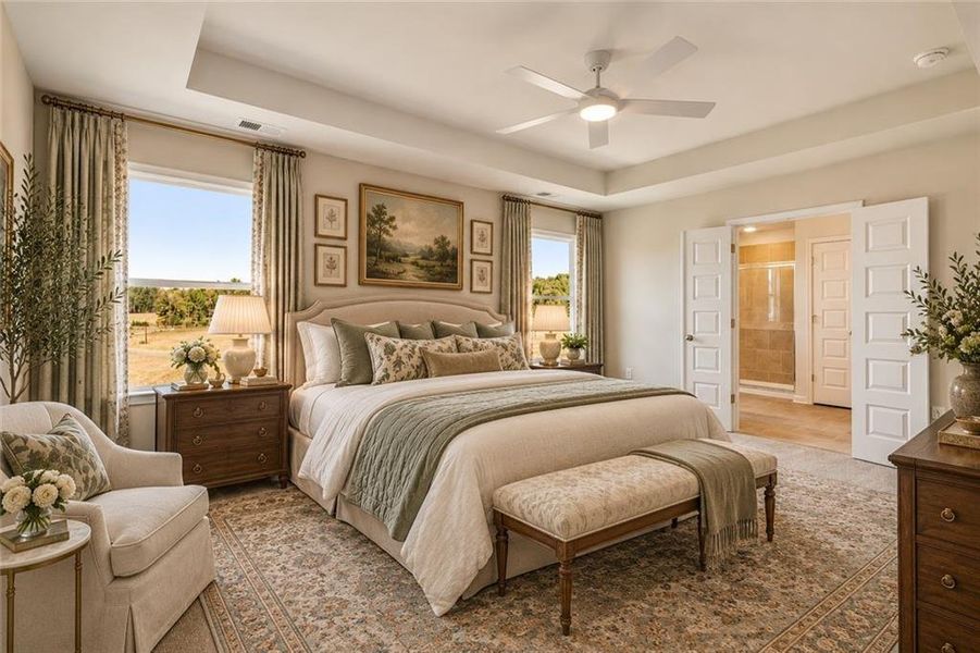 Furnished interior view inside a new home in The Brooke at Rivertown, South Fulton (Image 13).