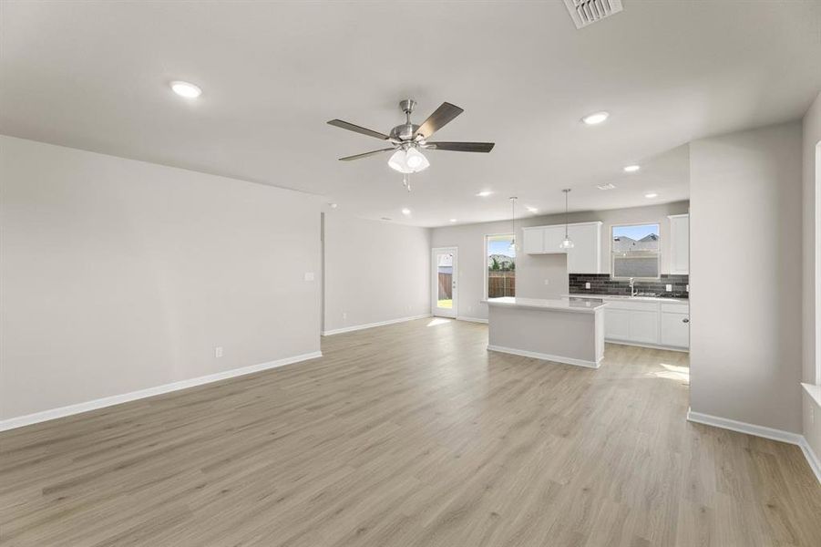 Open-Concept living area and kitchen Open-Concept living area and kitchen