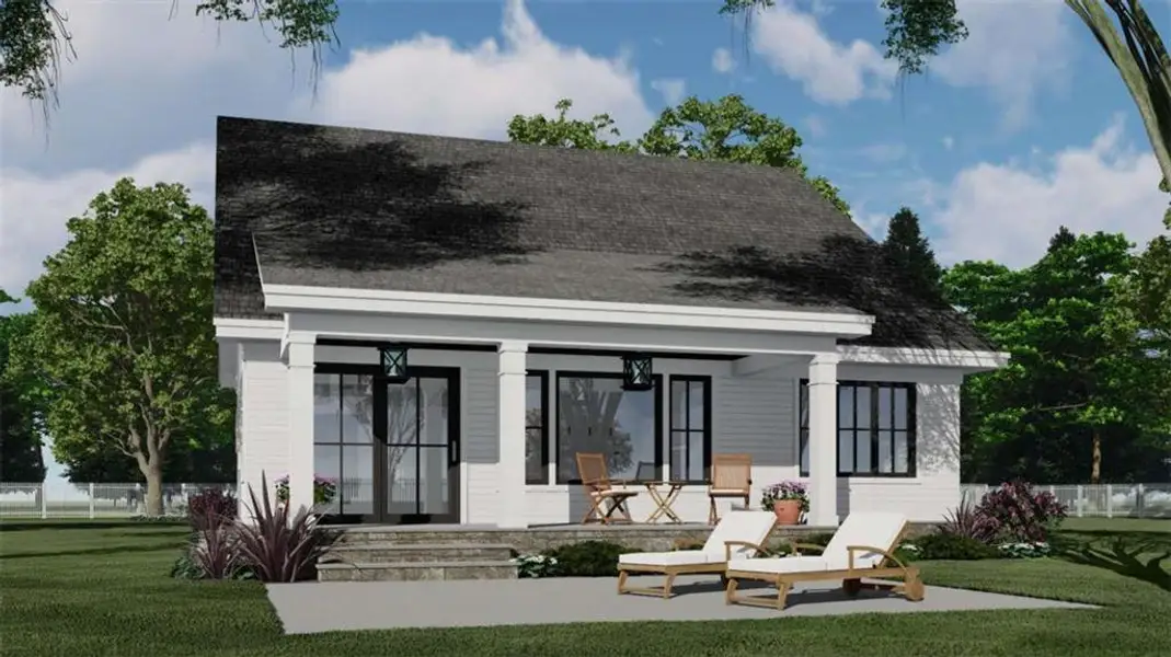 Front exterior of a new home in , Carrollton, GA, highlighting curb appeal (Image 1).