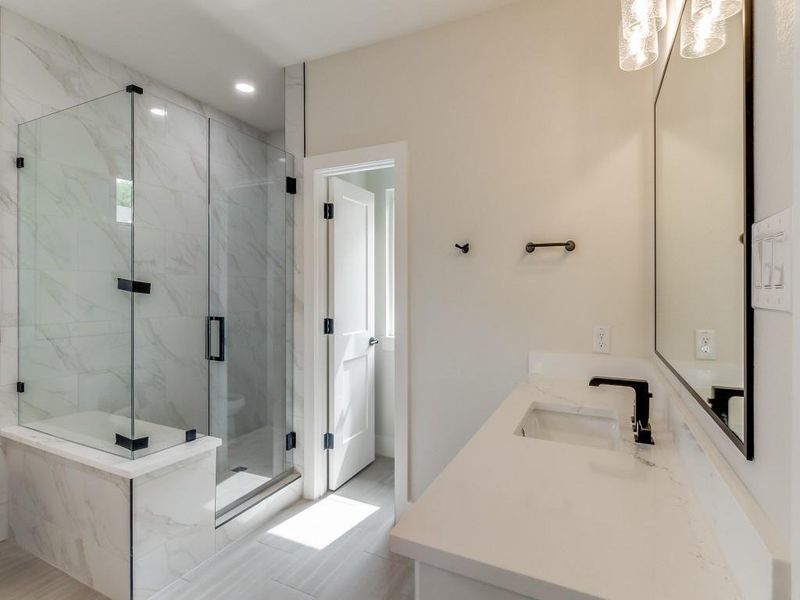 Furnished interior view inside a new home in , Dallas (Image 10).