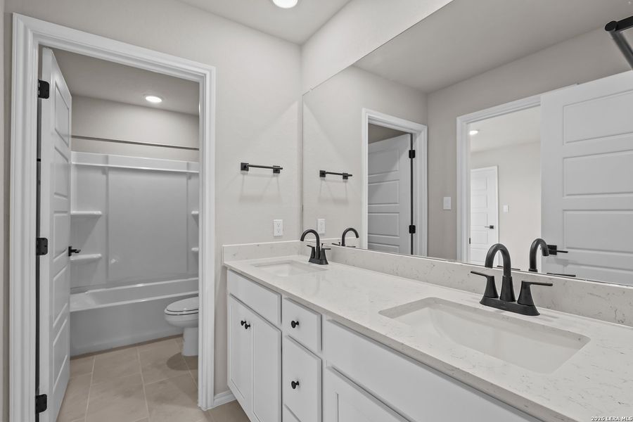 Furnished interior view inside a new home in Royal Crest, San Antonio (Image 8).