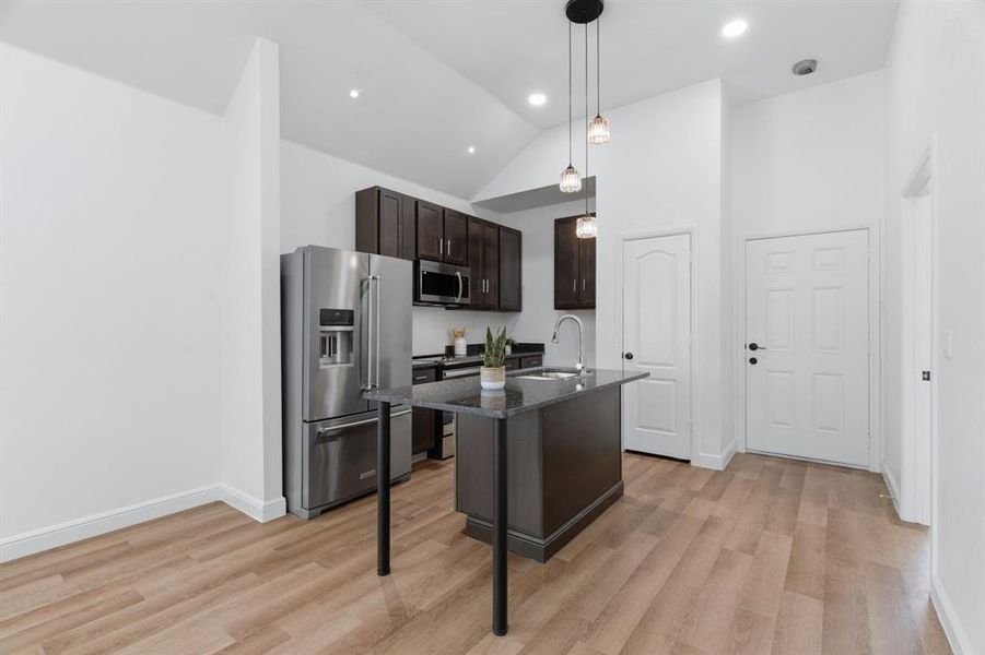 Furnished interior view inside a new home in , Dallas (Image 8).