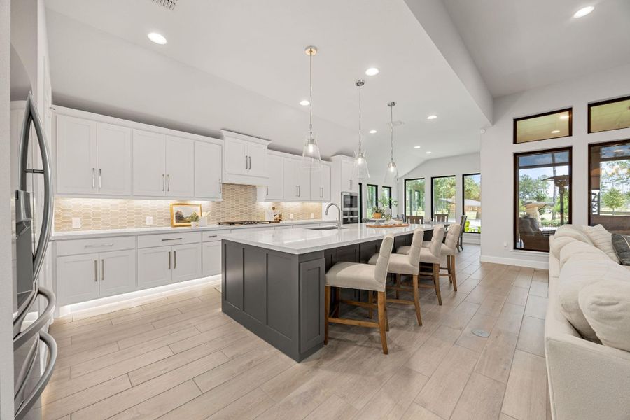 Furnished interior view inside a new home in The Highlands, Porter (Image 9).