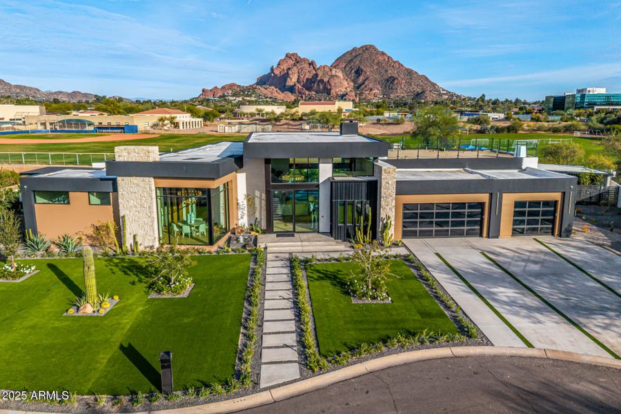 Custom Home with mountain views