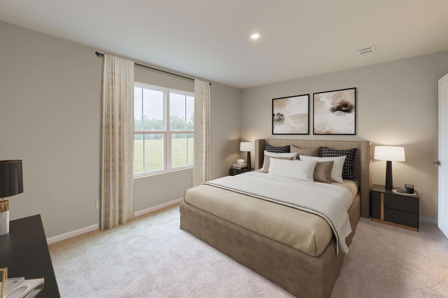 Furnished interior view inside a new home in Somerset, Santee (Image 10).