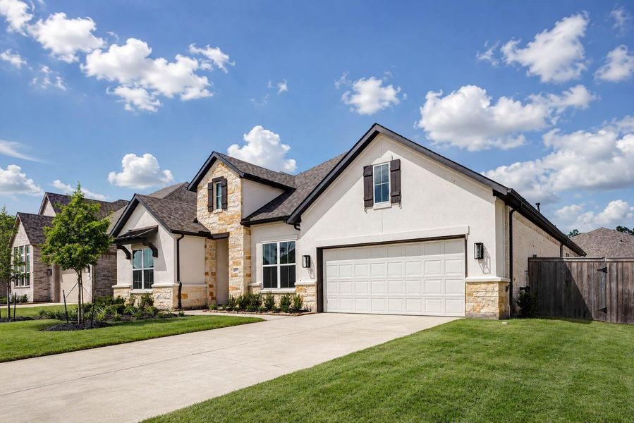 Double wide driveway allows for plenty of guest parking.