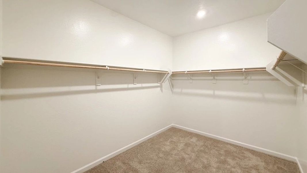 Primary walk in closet