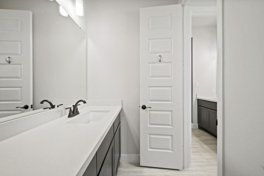 Jack and Jill bath between 2 of the bedrooms Jack and Jill bath between 2 of the bedrooms