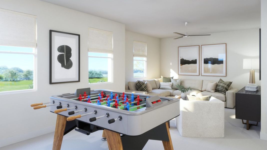 Furnished interior view inside a new home in , Kyle (Image 8).