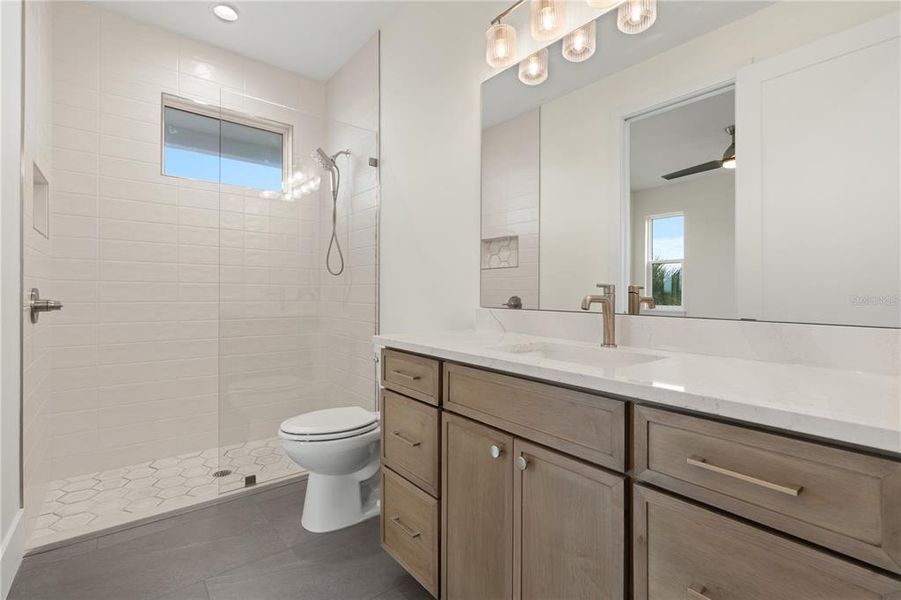 Furnished interior view inside a new home in , New Smyrna Beach (Image 78).