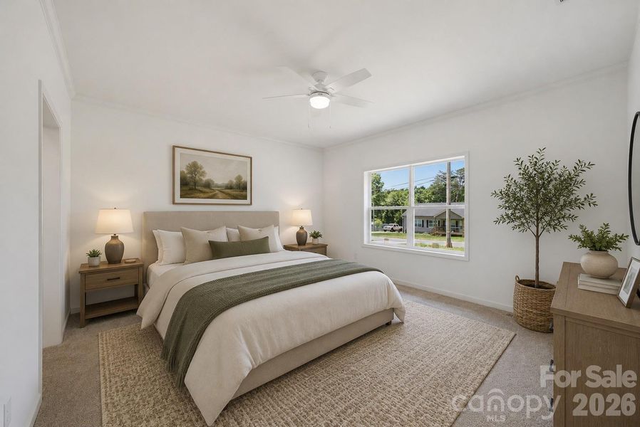 Furnished interior view inside a new home in , Newton (Image 5).