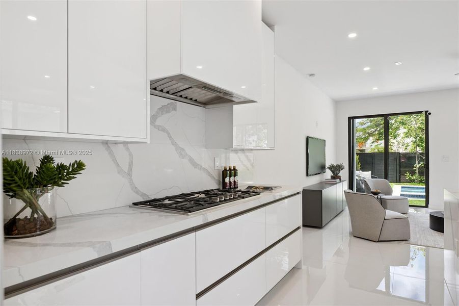 Furnished interior view inside a new home in , Miami (Image 18).