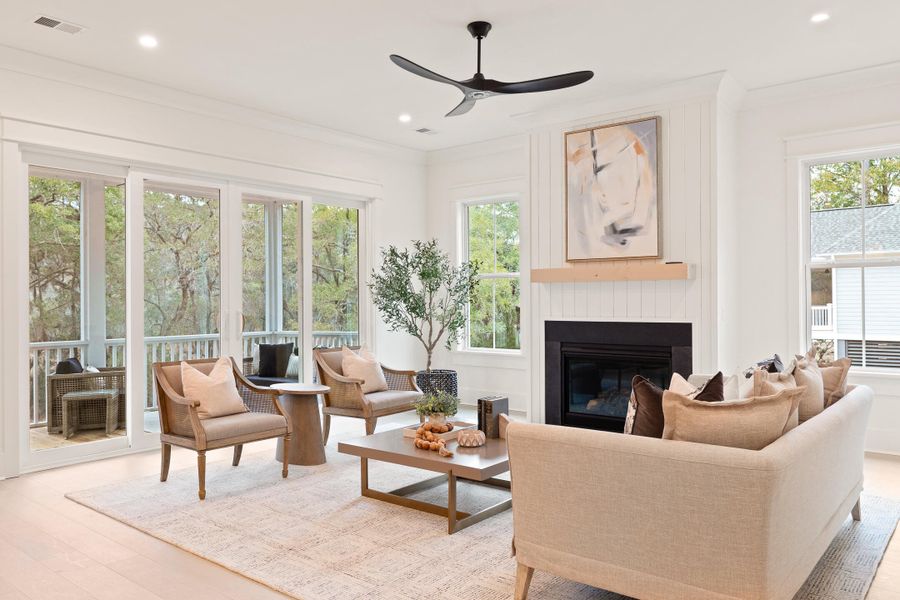 Furnished interior view inside a new home in , Johns Island (Image 11).