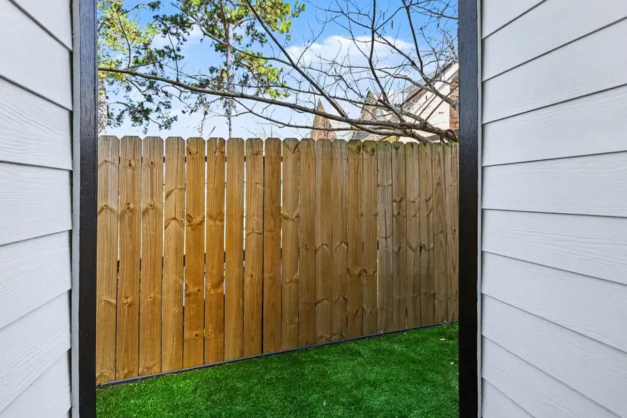 Exterior details and patio area of a home in , Houston (Image 4). Exterior details and patio area of a home in , Houston (Image 4).