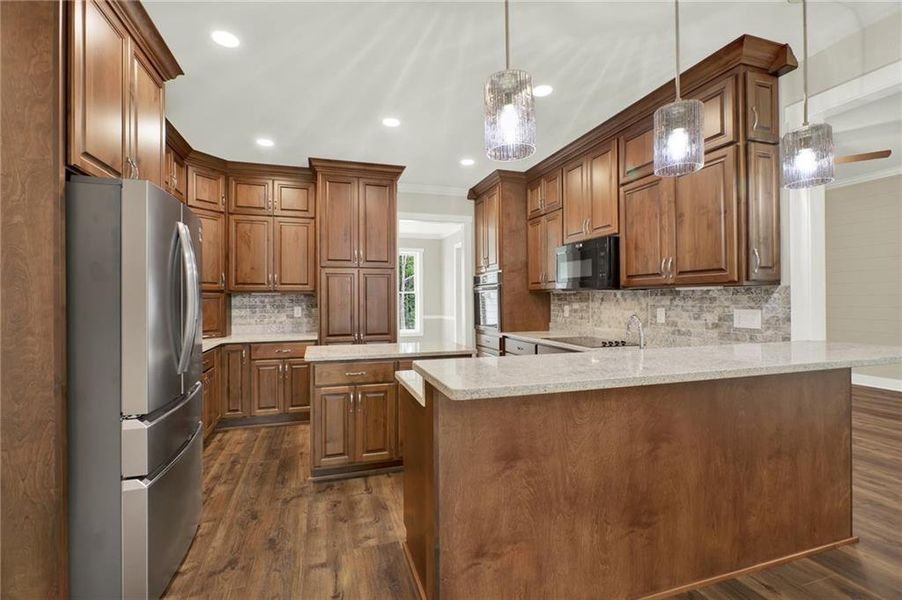 Furnished interior view inside a new home in , Canton (Image 41).