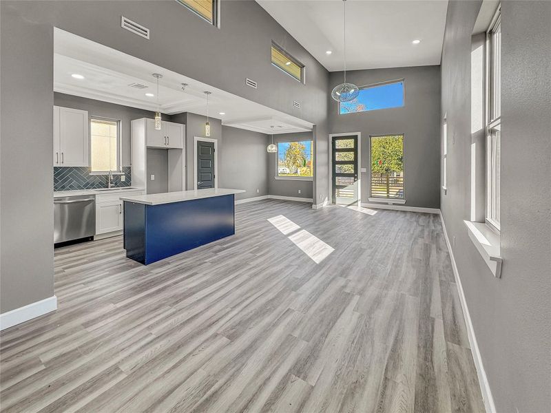 Another view of the open living space ideal for entertaining