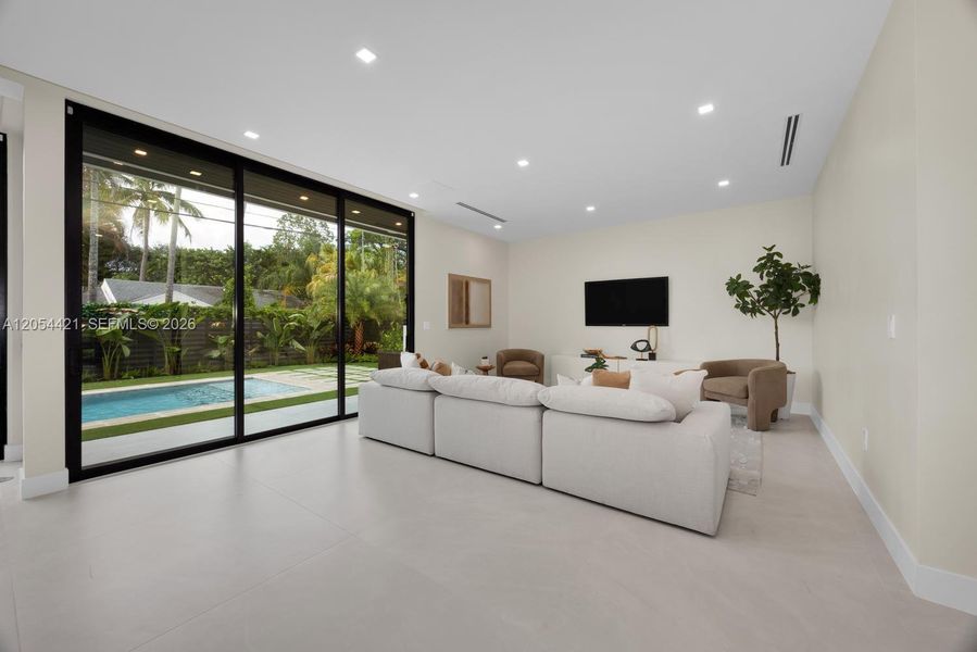 Furnished interior view inside a new home in , Miami (Image 7).