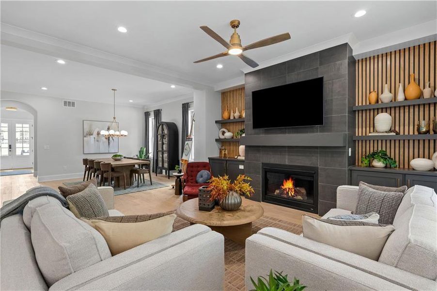 Furnished interior view inside a new home in Laurel View, Suwanee (Image 10).