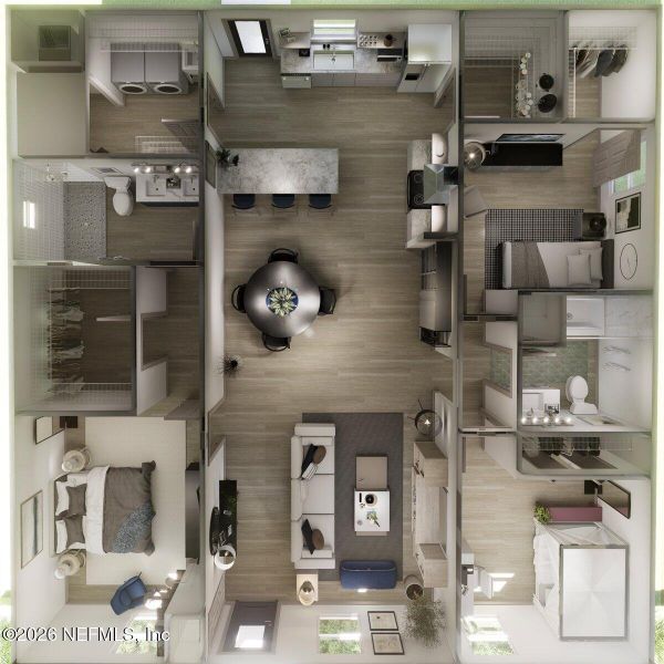 2D floor plan layout of this home in , Jacksonville, FL (Image 5).