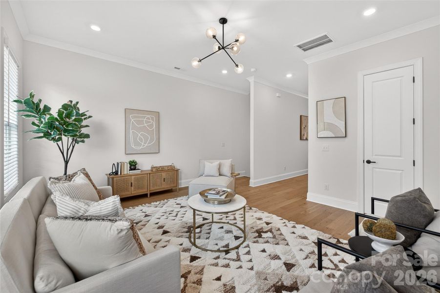 Furnished interior view inside a new home in , Charlotte (Image 14).