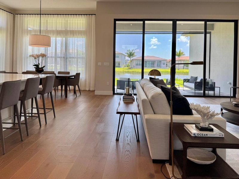 Furnished interior view inside a new home in , Boca Raton (Image 27).