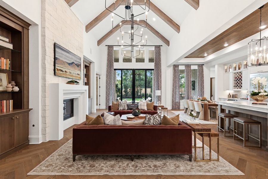 Representative Family Room - some options shown Representative Family Room - some options shown