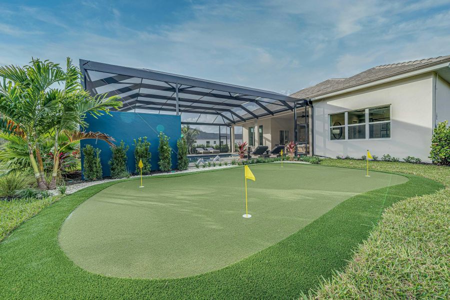 2D floor plan layout for the Sand Dollar Grande by GHO Homes in The Strand, Indian River Shores, FL (Image 35).