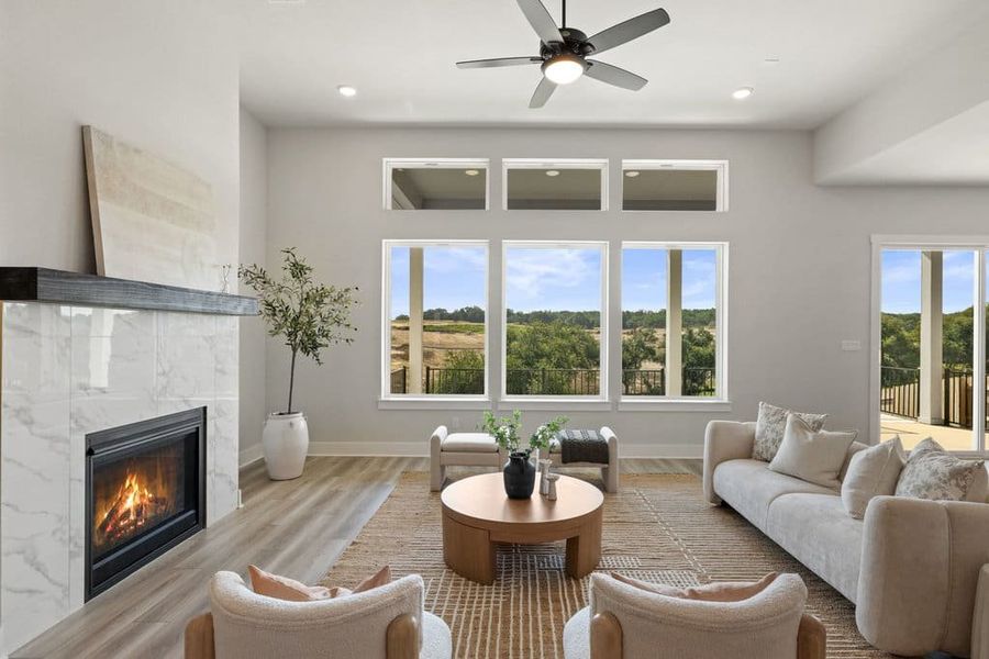 Furnished interior view inside a new home in Lariat, Liberty Hill (Image 14).