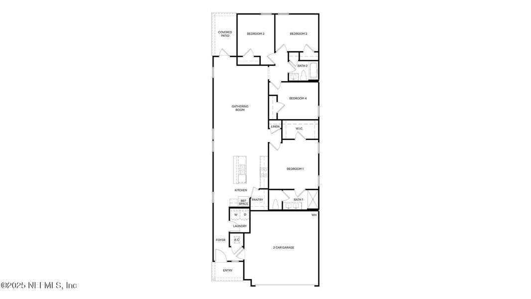 2D floor plan layout of this home in Rookery, Green Cove Springs, FL (Image 4). 2D floor plan layout of this home in Rookery, Green Cove Springs, FL (Image 4).