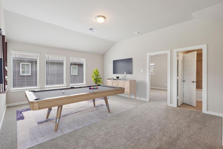 Photo is not of the actual home, but is an inspirational photo of builder’s model home and may depict options, furnishings, and/or decorator features that are not included